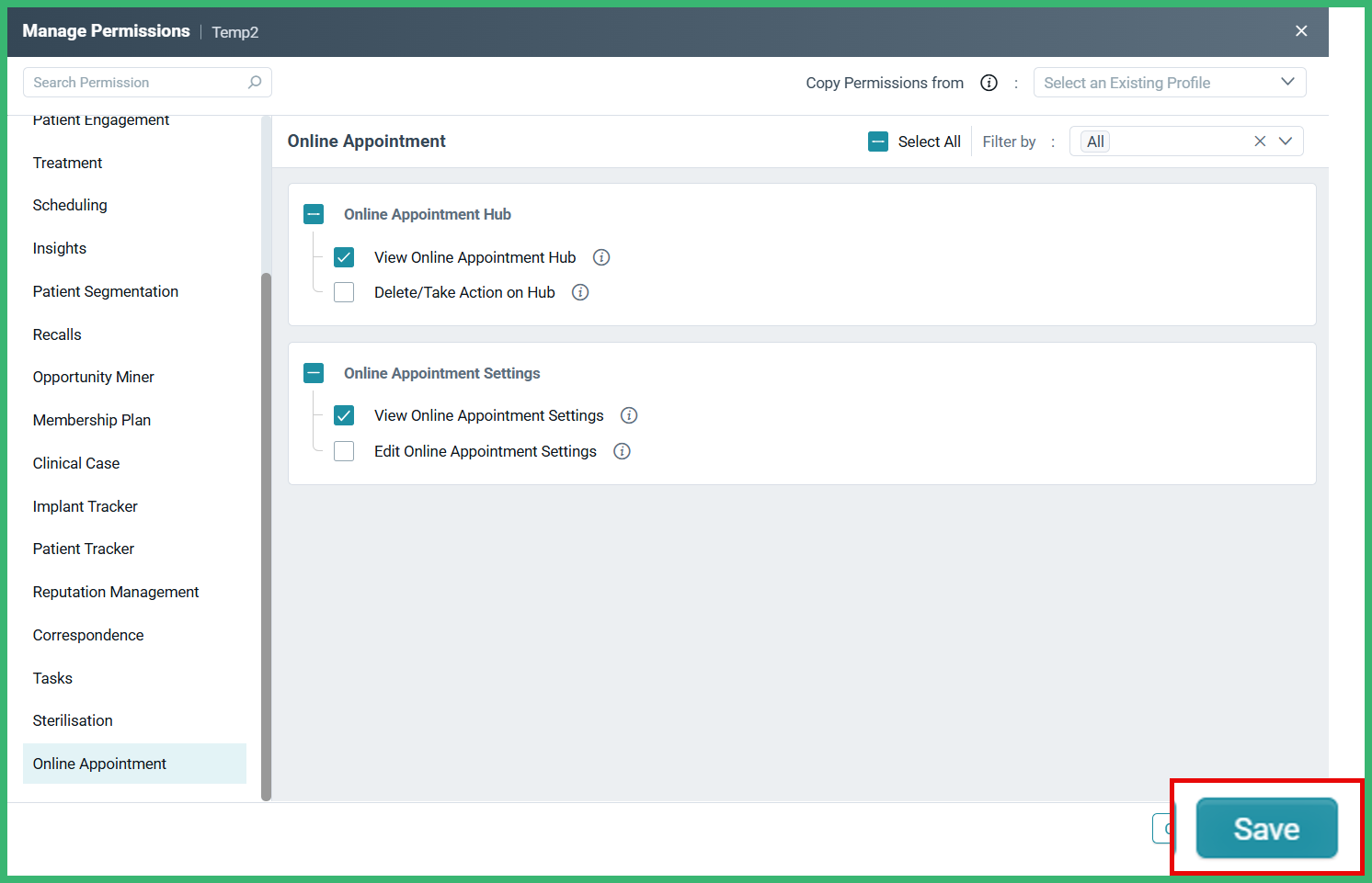 Manage Online Appointment Portal – CareStack
