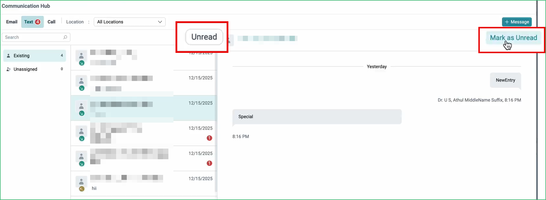 Manage Patient Correspondence via Communication Hub – CareStack