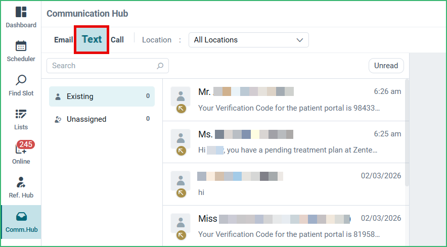 Manage Patient Correspondence via Communication Hub – CareStack